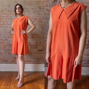 Vintage Pants - SALE 1960s TRUE VINTAGE ORANGE ROMPER Vintage Pants - SALE 1960s TRUE VINTAGE ORANGE ROMPER